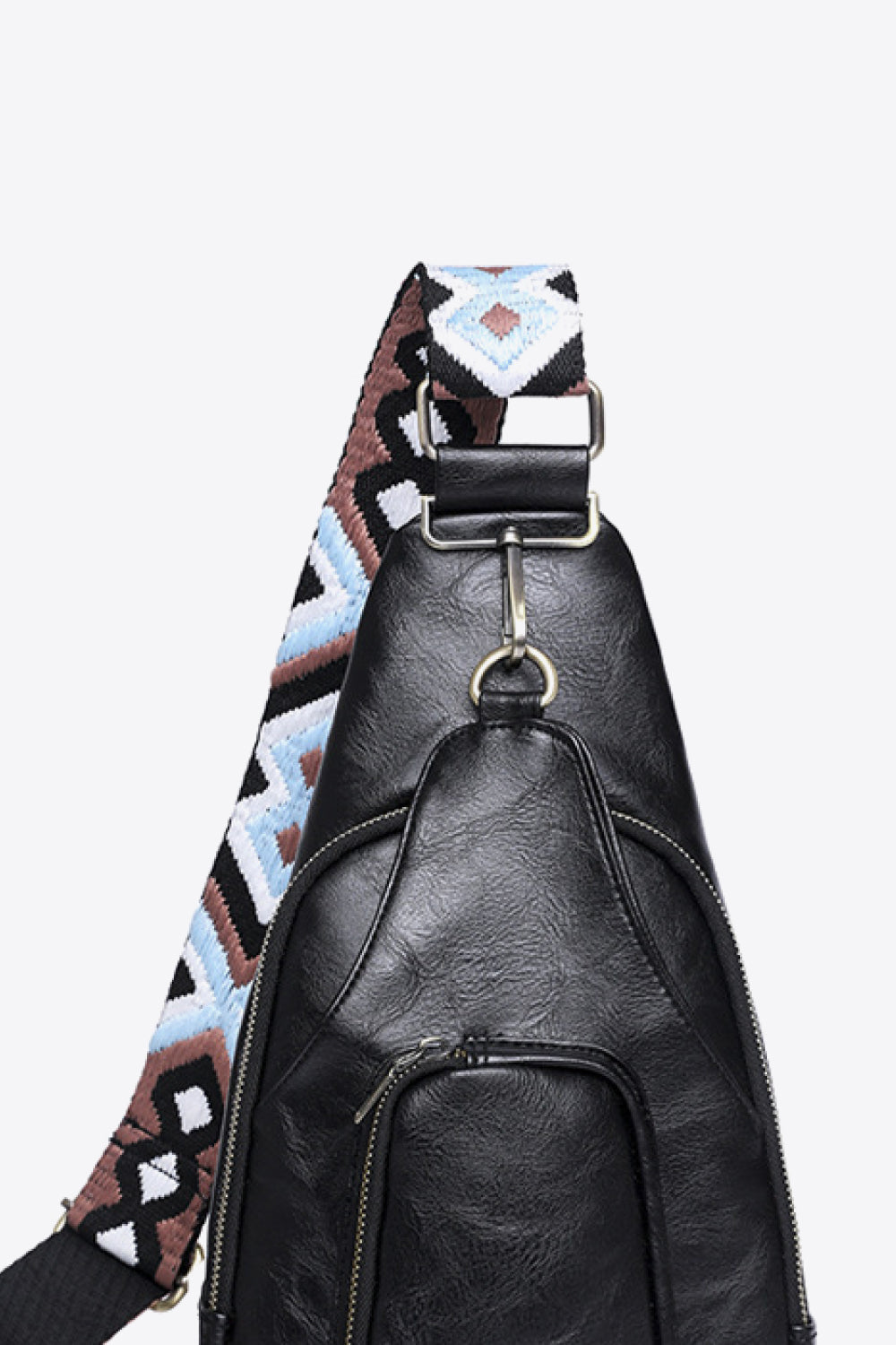 Faux Leather Sling Bag